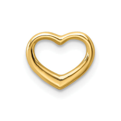 10K Gelbgold 10K Poliert Mini Floating Herz Anhänger