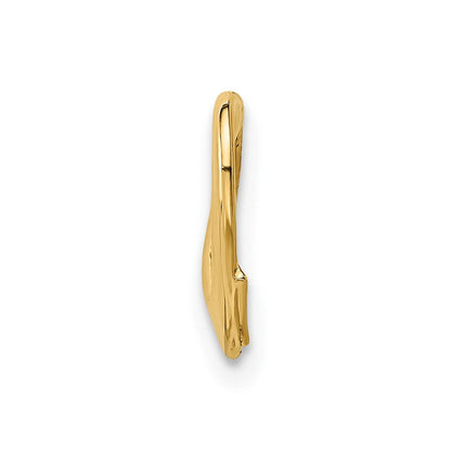 10K Gelbgold 10K Floating Herz Charm
