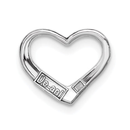 10K Weißgold 10K Floating Herz Charm