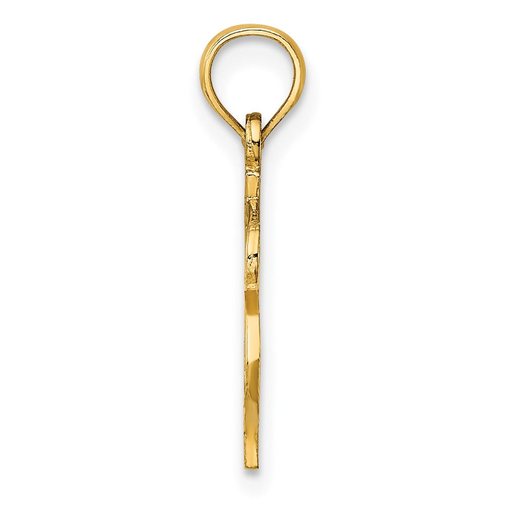 10K Gelbgold 10K Dollar Zeichen Charm
