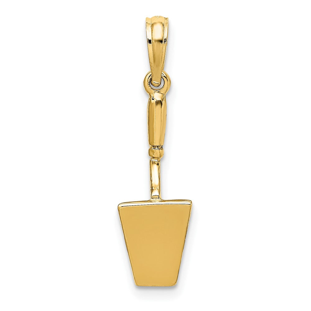 10K Gelbgold 10K 3-d Concrete Tool Spatula Charm