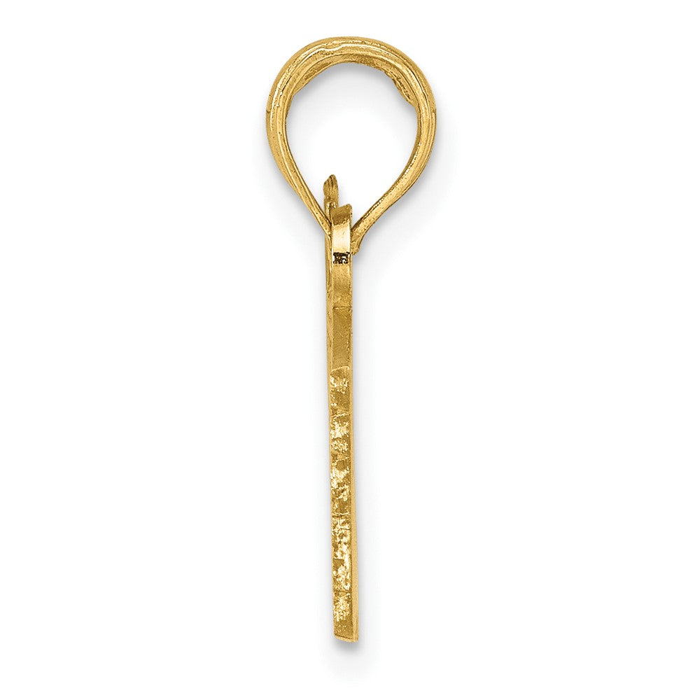 10K Gelbgold 10K American Flag Charm