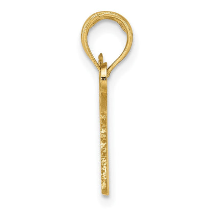 10K Gelbgold 10K American Flag Charm