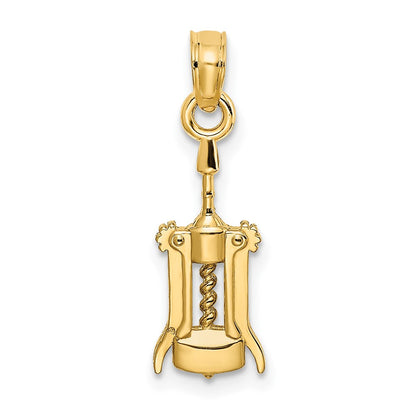 10K Gelbgold 10K Wine Opener Charm