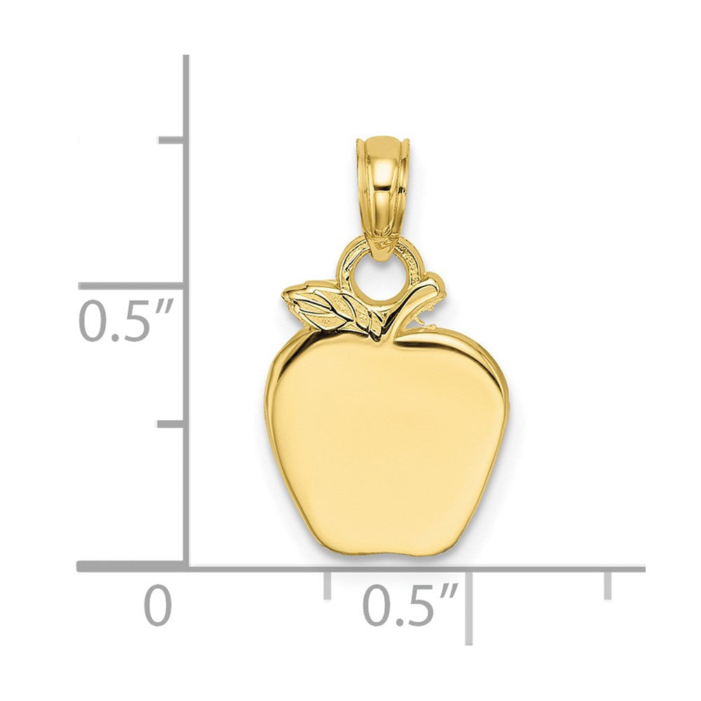 10K Gelbgold 10K Poliert Apple Charm