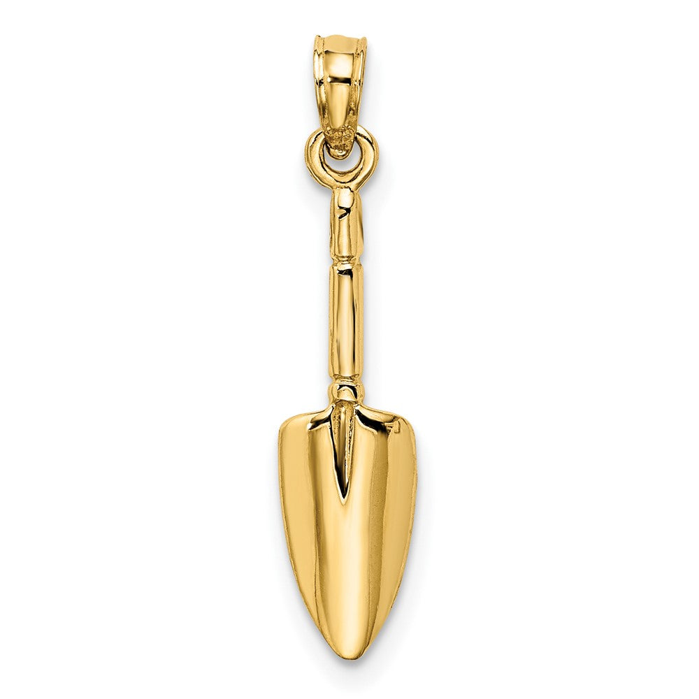 10K Gelbgold 10K 3-d Trowel Garden Tool Charm