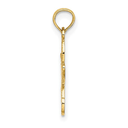 10K Gelbgold 10K Flach Seestern Charm