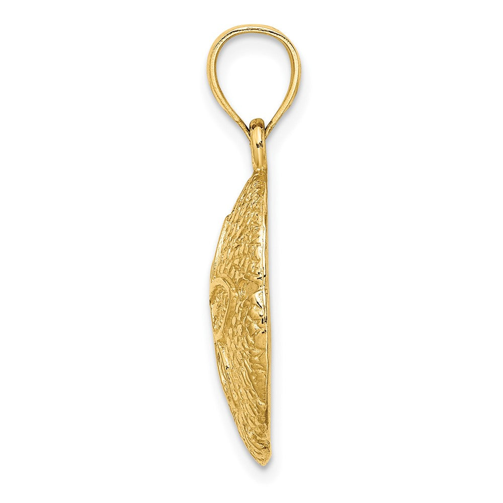 10K Gelbgold 10K 2-d Sand Dollar Charm