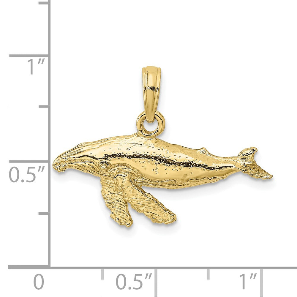10K Gelbgold 10K 2-d Wal Charm