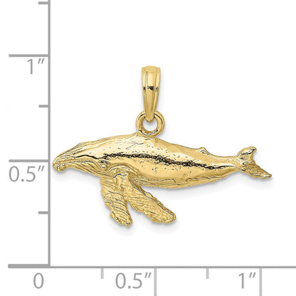10K Gelbgold 10K 2-d Wal Charm