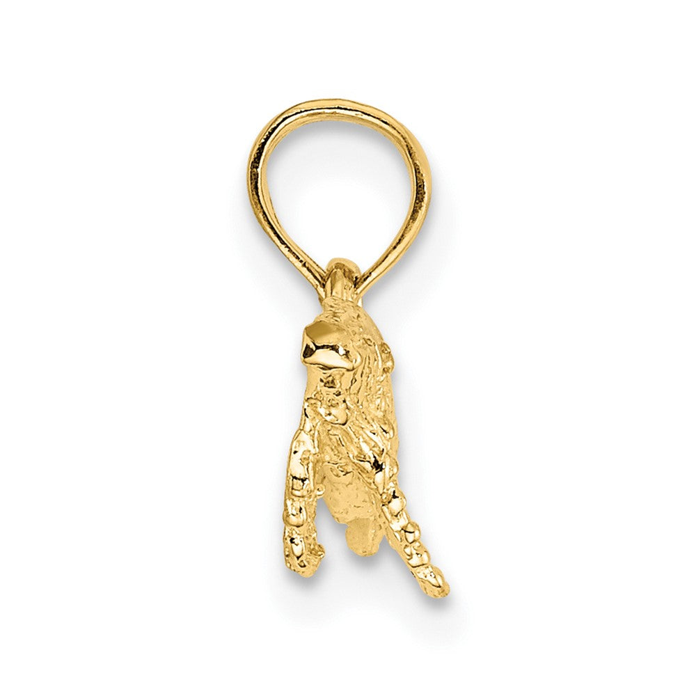 10K Gelbgold 10K 2-d Wal Charm