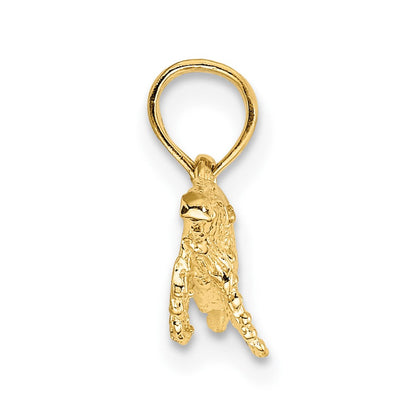10K Gelbgold 10K 2-d Wal Charm