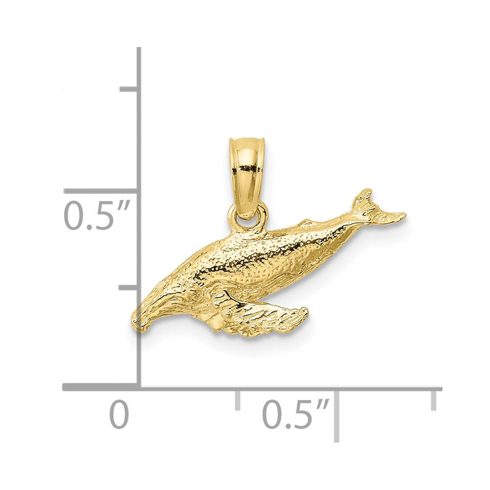 10K Gelbgold 10K 2-d Wal Charm