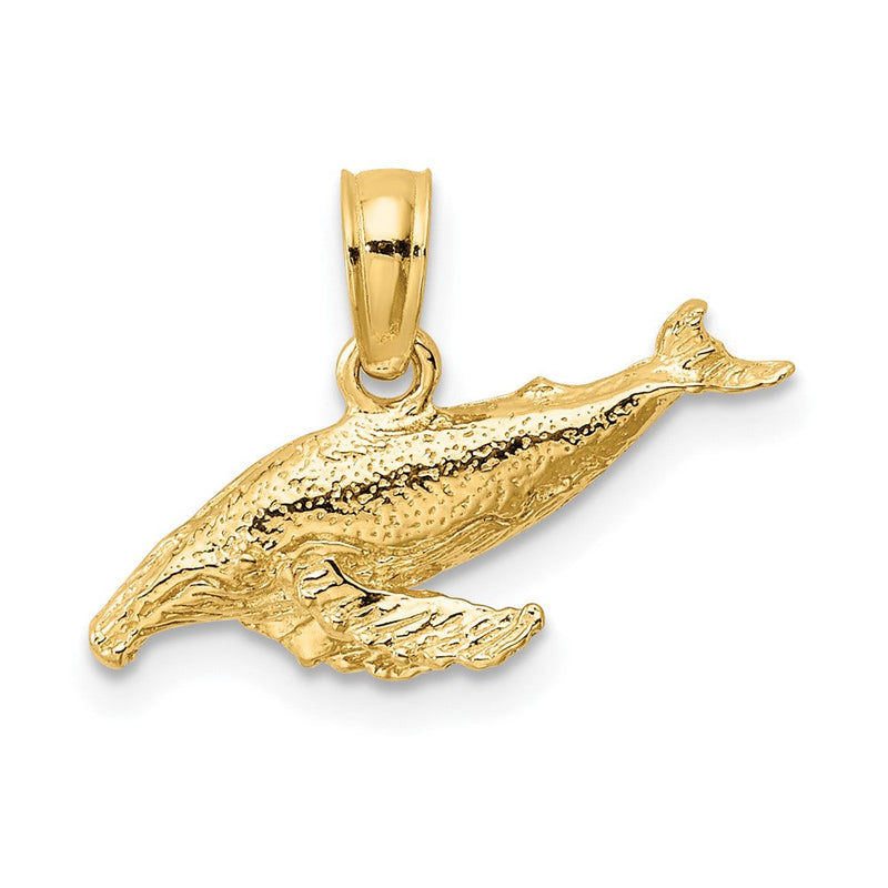 10K Gelbgold 10K 2-d Wal Charm