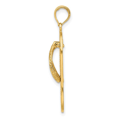 10K Gelbgold 10K Multi Seestern Flip-flop Charm