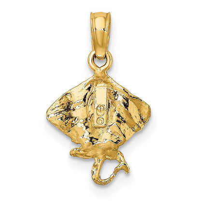10K Gelbgold 10K Stingray Charm
