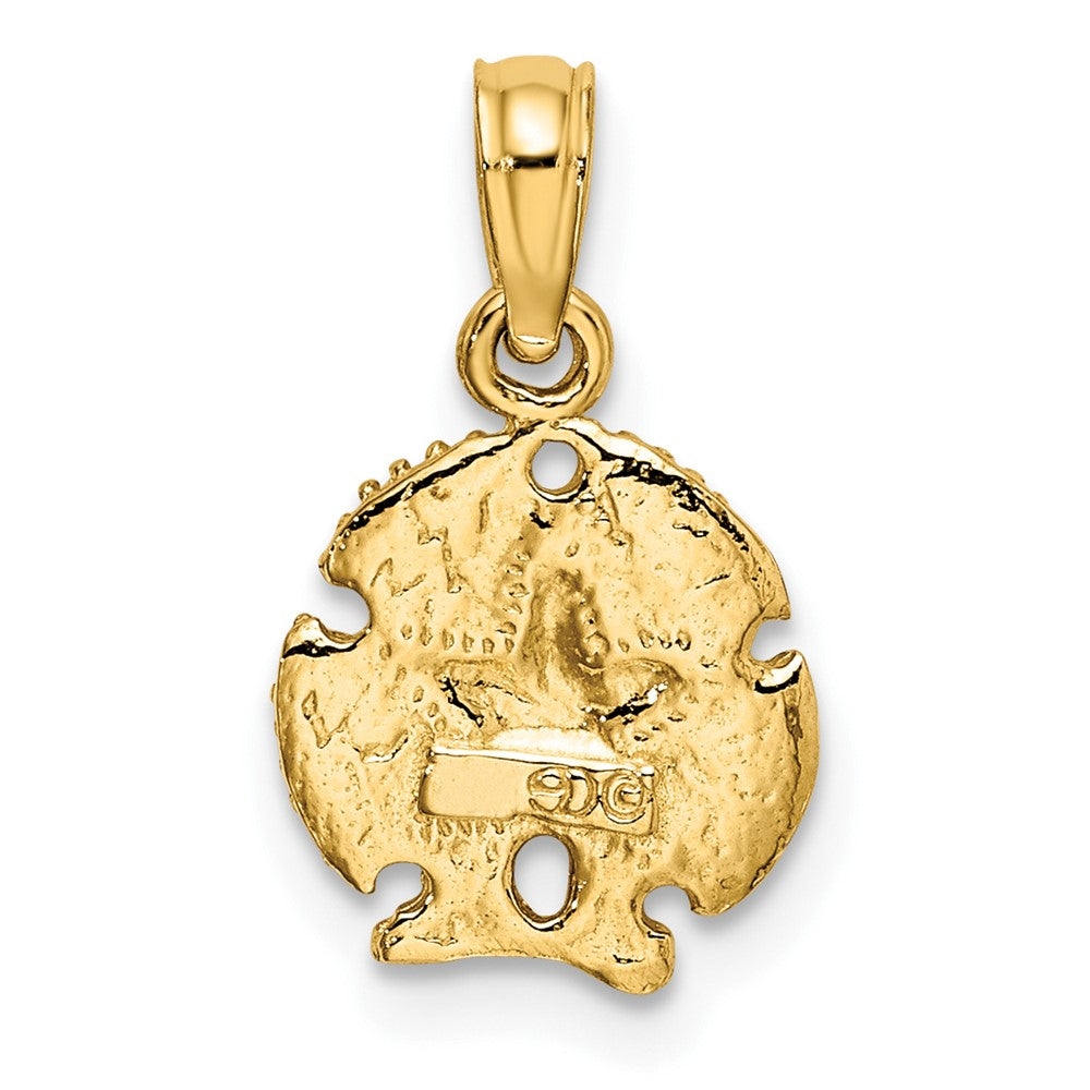 10K Gelbgold 10K Sand Dollar mit Stern