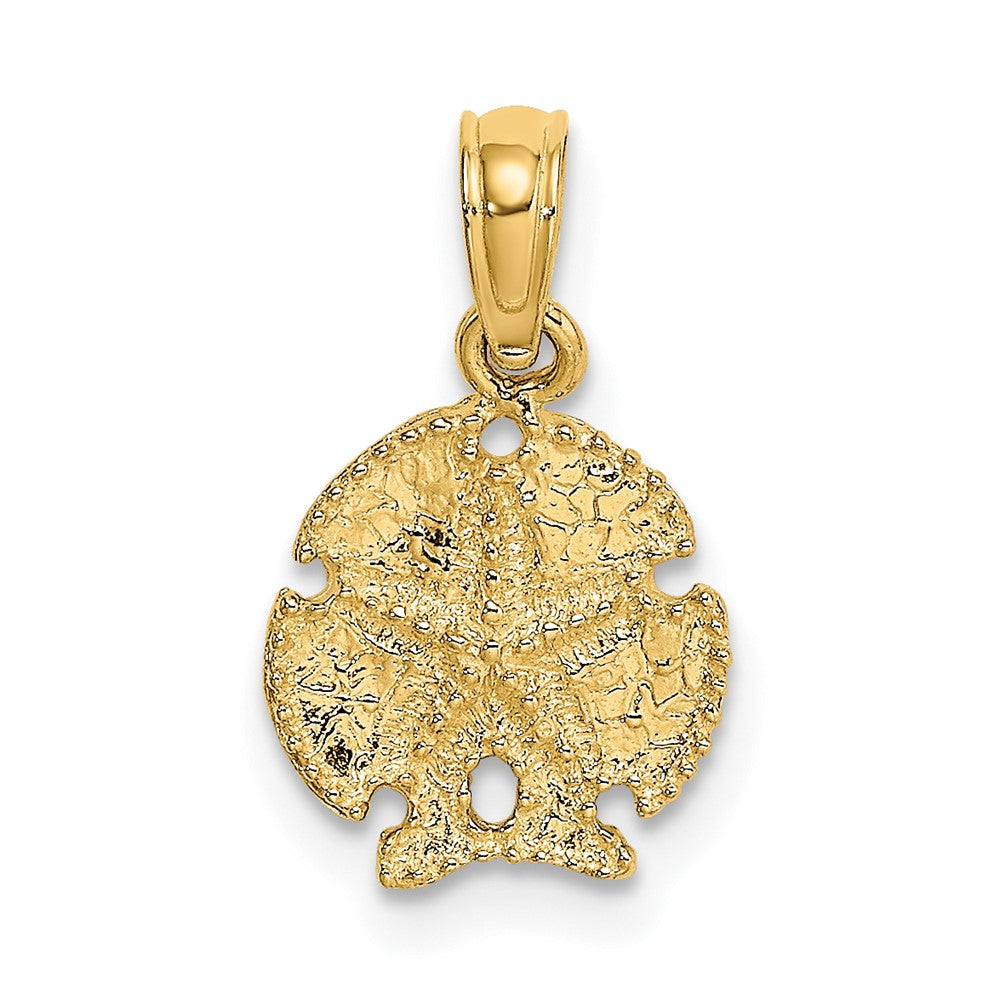 10K Gelbgold 10K Sand Dollar mit Stern
