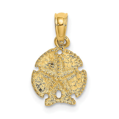 10K Gelbgold 10K Sand Dollar mit Stern