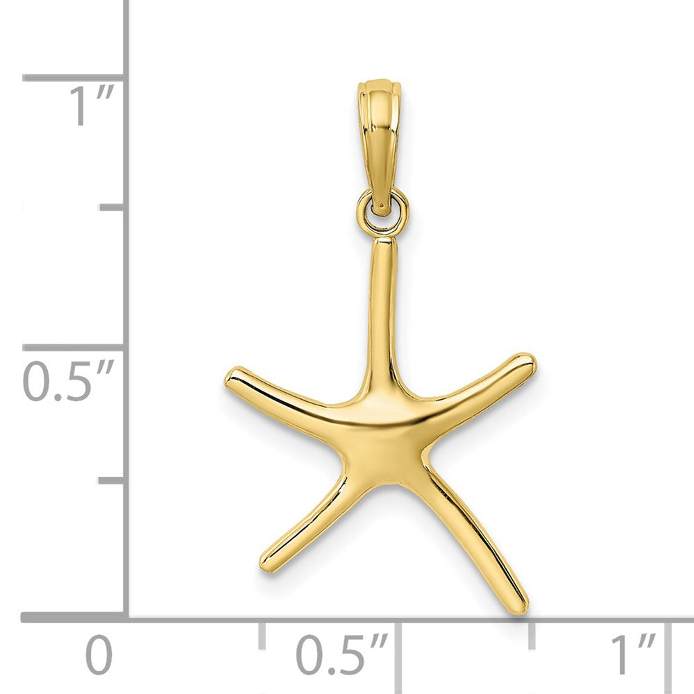 10K Gelbgold Dancing Seestern Charm