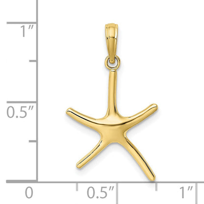 10K Gelbgold Dancing Seestern Charm