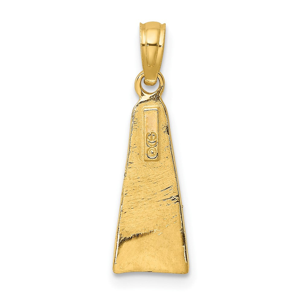 10K Gelbgold 10K Scuba Flipper Charm