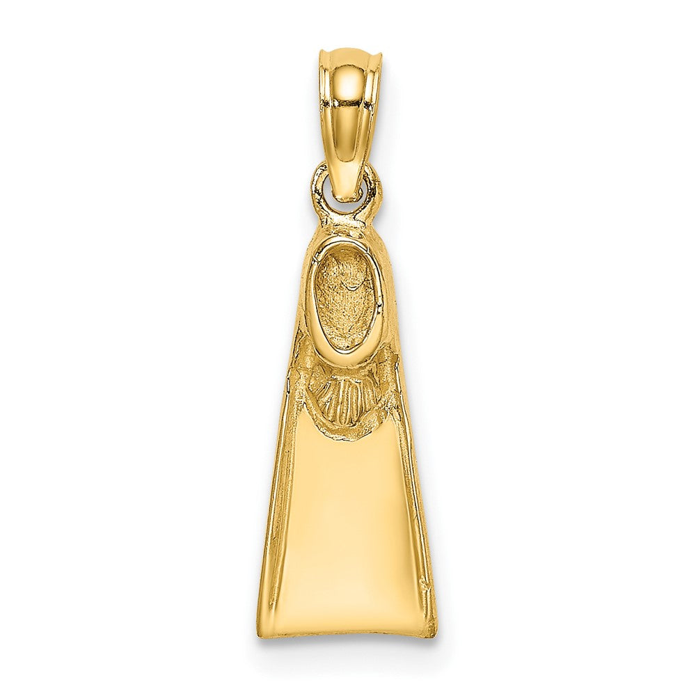 10K Gelbgold 10K Scuba Flipper Charm