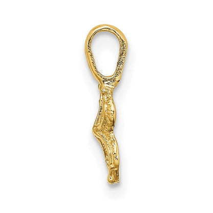 10K Gelbgold 10K Mini Seestern mit Fixed Bail Charm