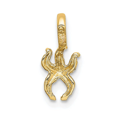 10K Gelbgold 10K Mini Seestern mit Fixed Bail Charm