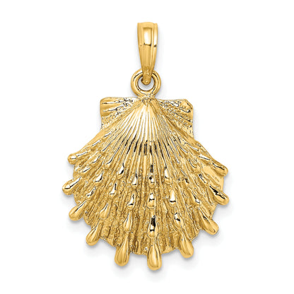 10K Gelbgold 10K Lions Paw Muschel Charm