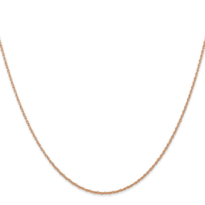 10K Roségold.7 Mm Carded Ankerkette Kordel Halskette