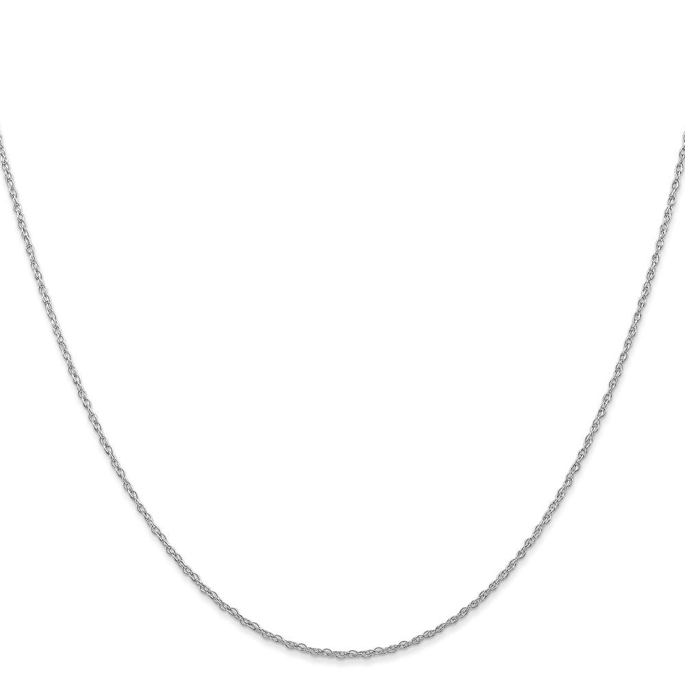 10K Weißgold.7mm Carded Ankerkette Kordel Halskette