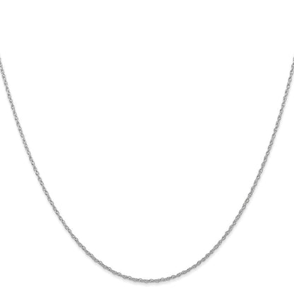 10K Weißgold.7mm Carded Ankerkette Kordel Halskette