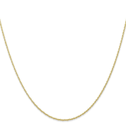 10K Gelbgold.7mm Carded Ankerkette Kordel Halskette