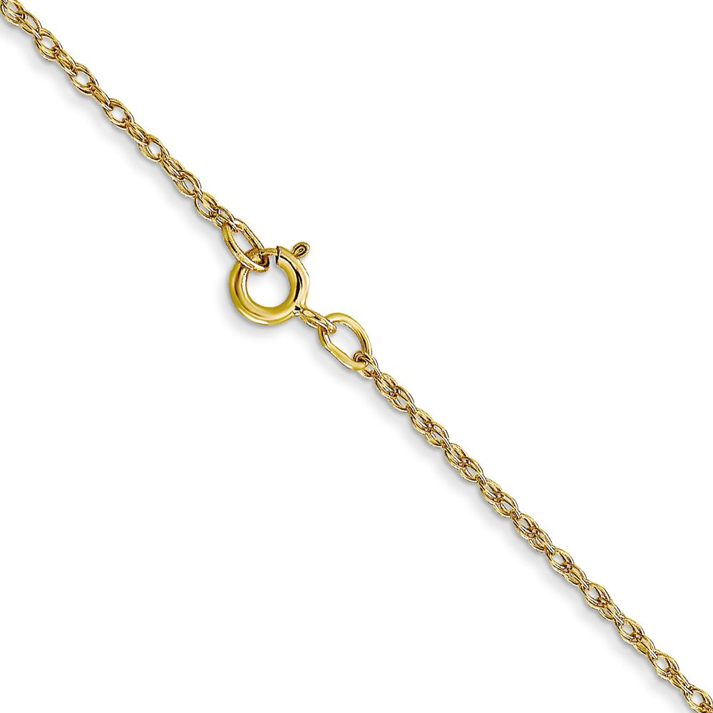 10K Gelbgold.7mm Carded Ankerkette Kordel Halskette