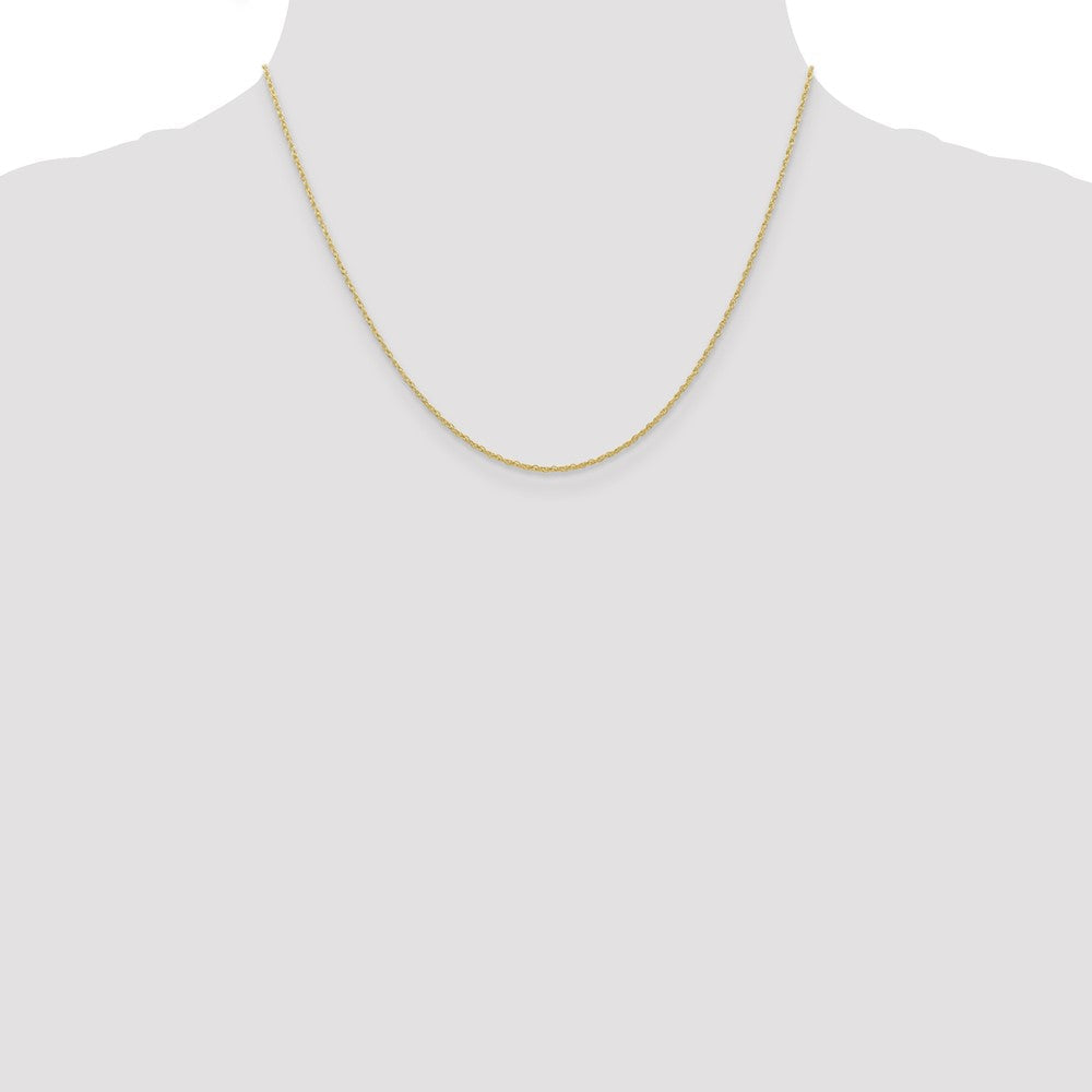 10K Gelbgold.7mm Carded Ankerkette Kordel Halskette