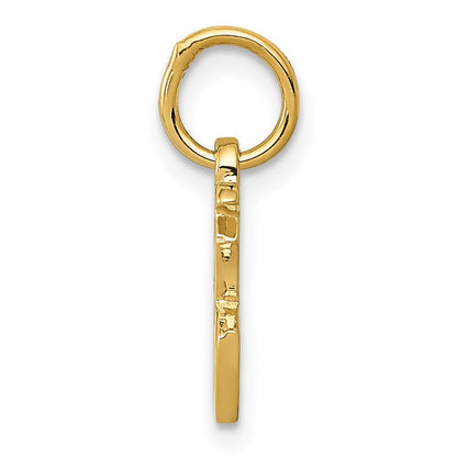 10K Gelbgold Chinese Symbol Good Luck Charm