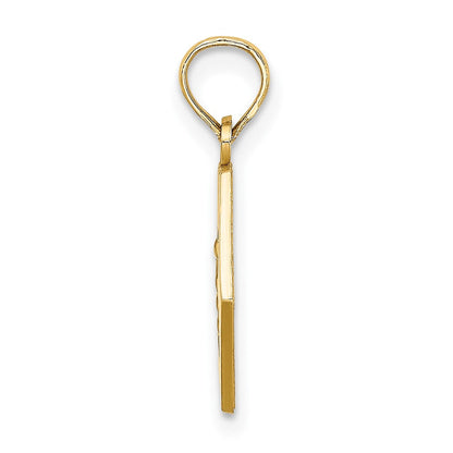 10K Gelbgold Medizinisch Plättchen Anhänger