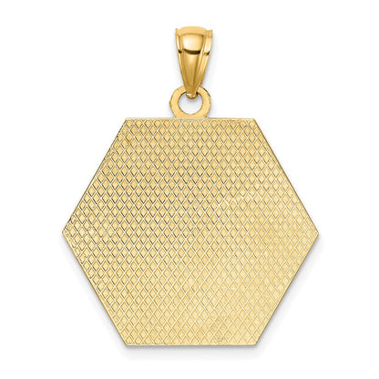 10K Gelbgold Medizinisch Plättchen Anhänger