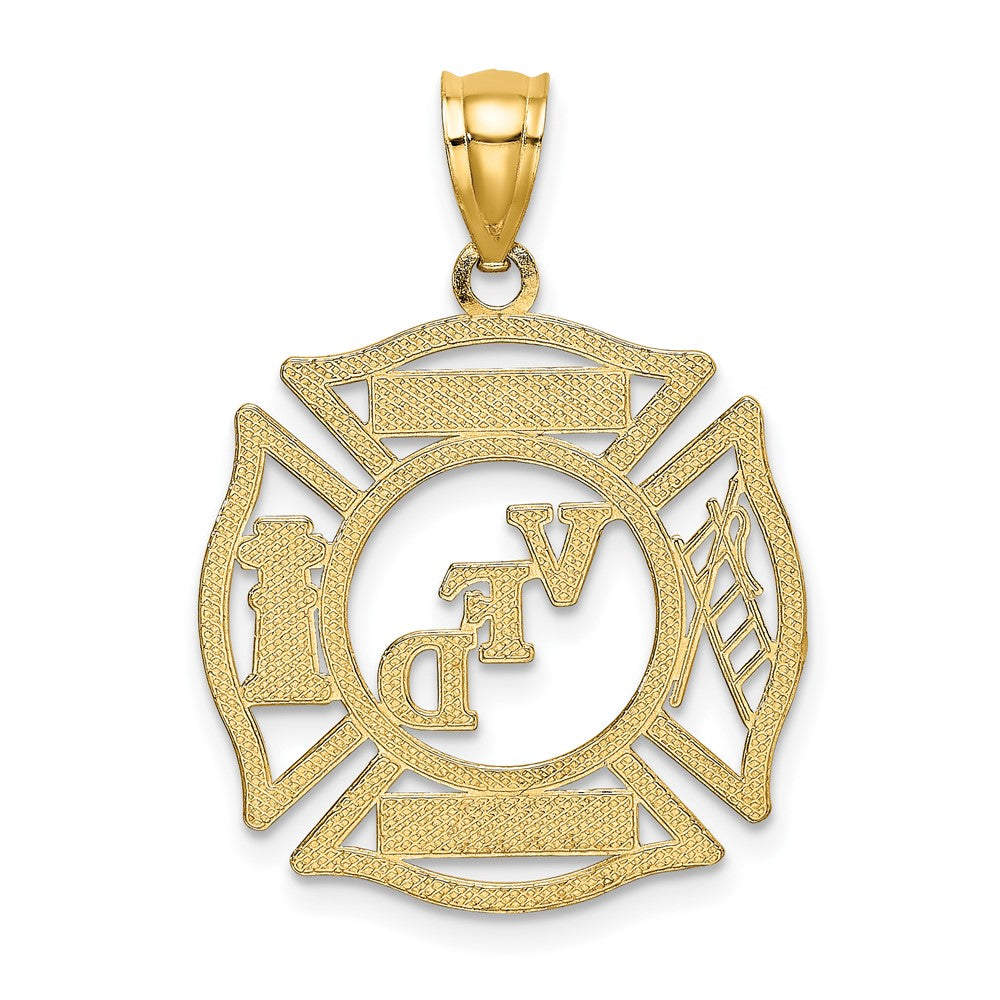 10K Gelbgold 10K Vfd Dwight Member in Shield Charm