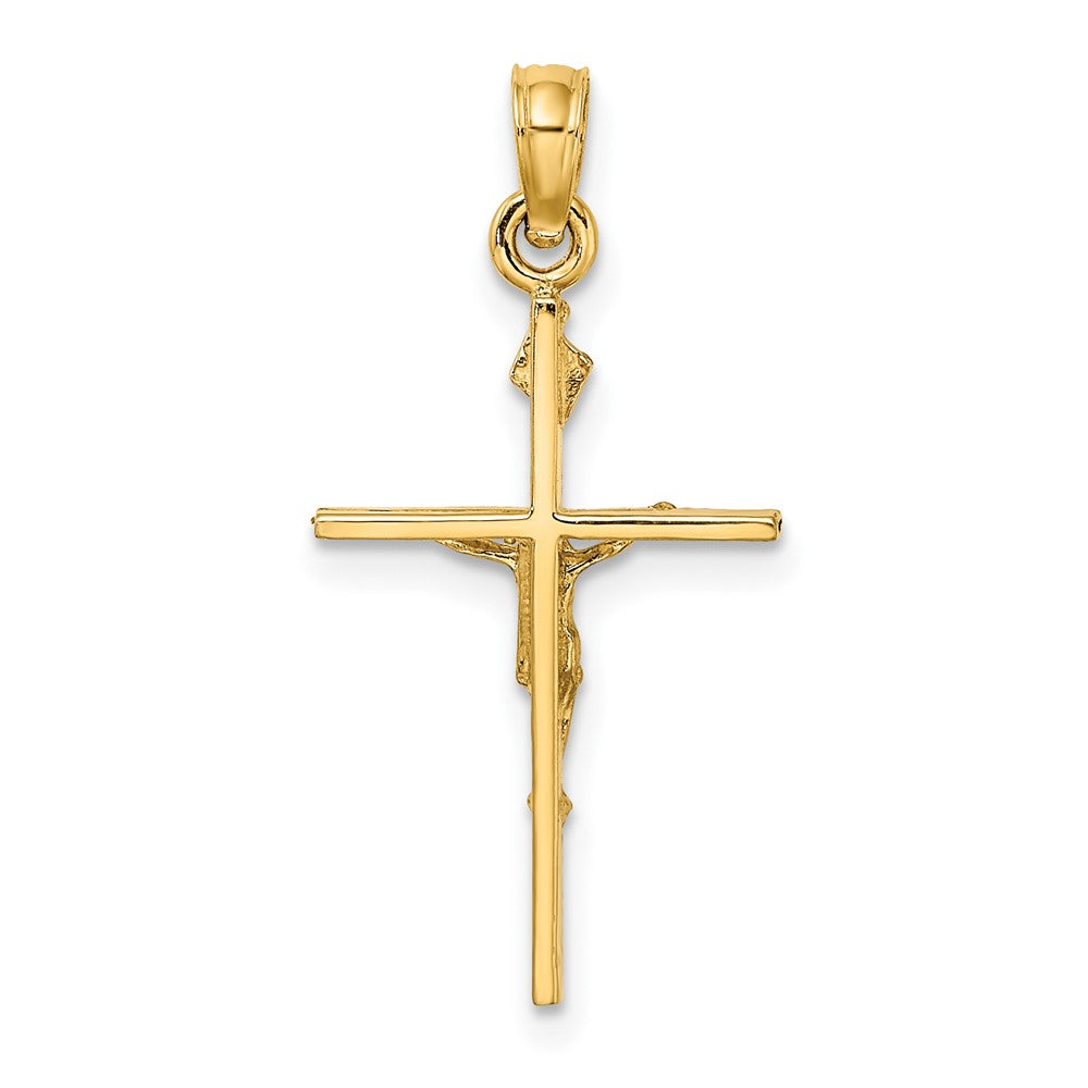10K Gelbgold 10K Inri Kruzifix Charm