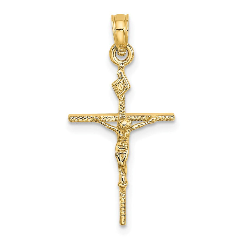 10K Gelbgold 10K Inri Kruzifix Charm