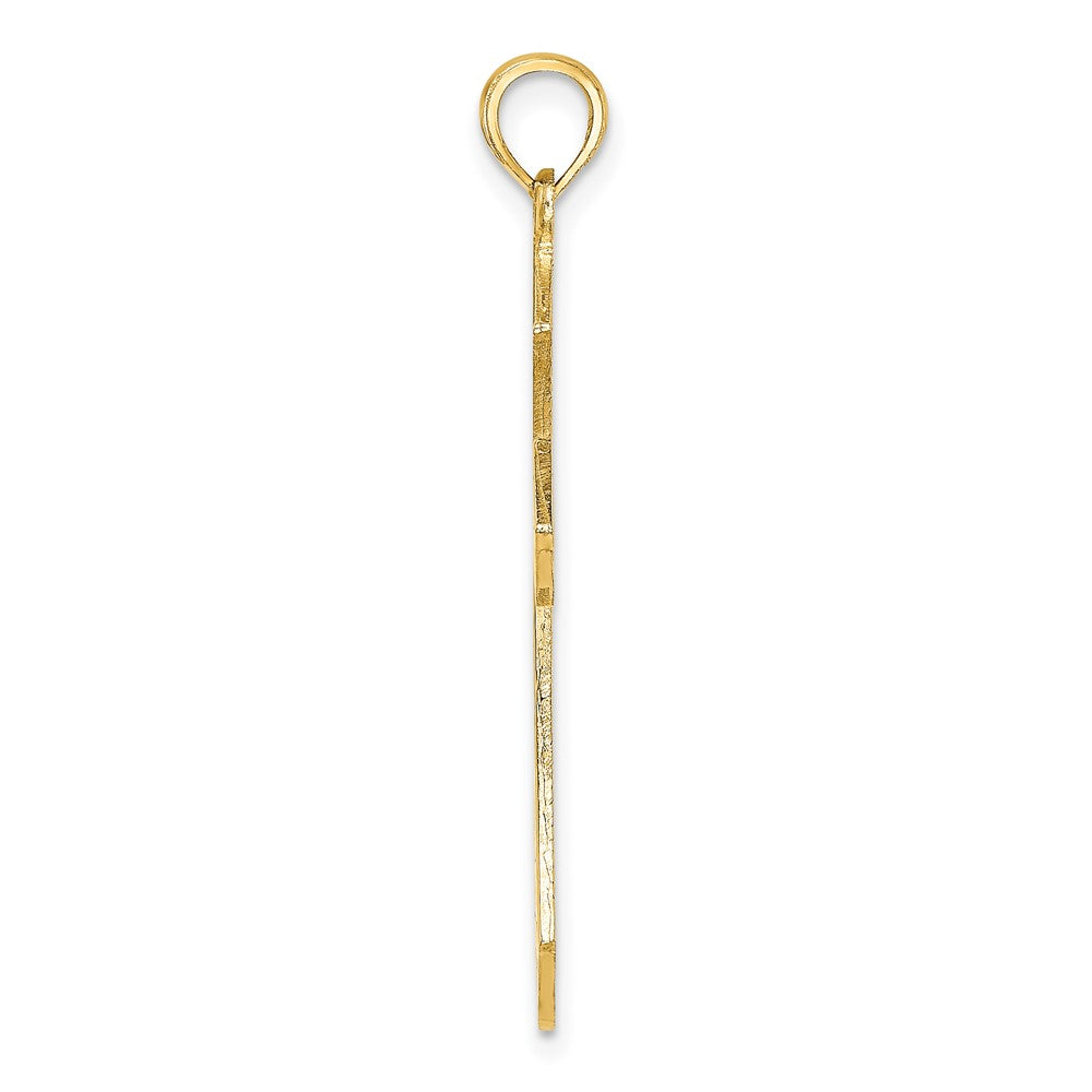 10K Gelbgold 10K Filigran Kreuz Charm
