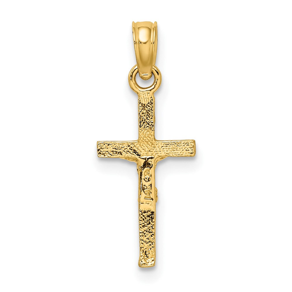 10K Gelbgold 10K Mini Kruzifix Charm