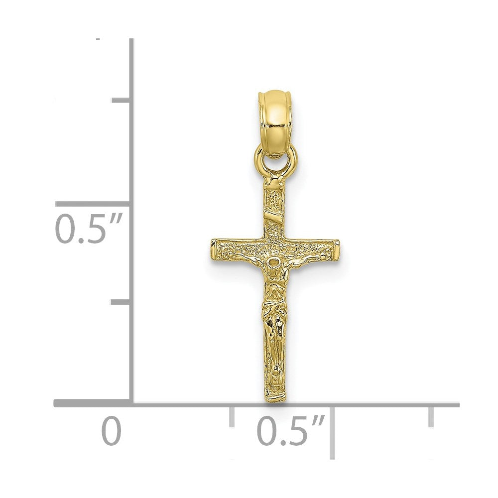 10K Gelbgold 10K Mini Kruzifix Charm