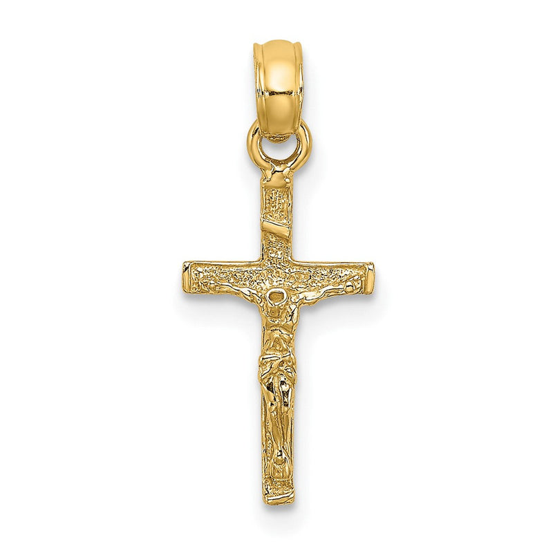 10K Gelbgold 10K Mini Kruzifix Charm