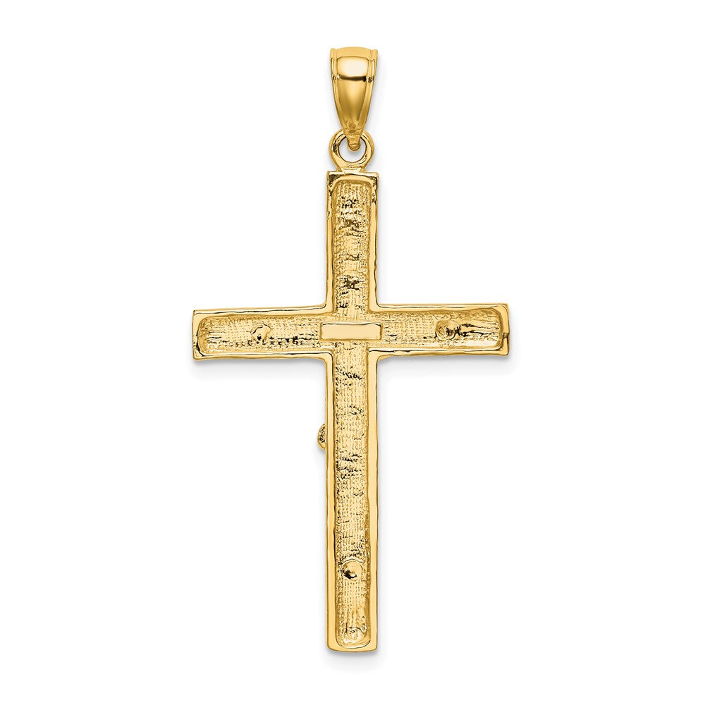 10K Gelbgold 10K Kruzifix Charm