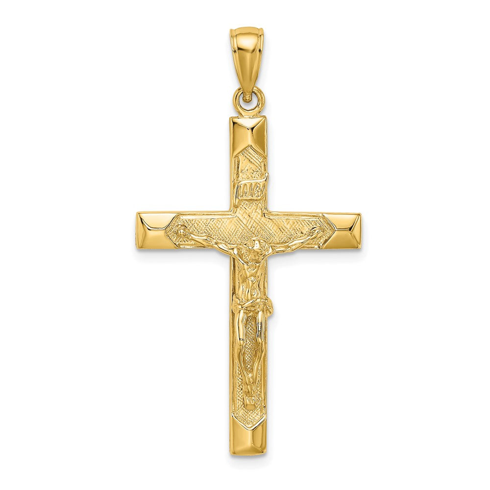 10K Gelbgold 10K Kruzifix Charm