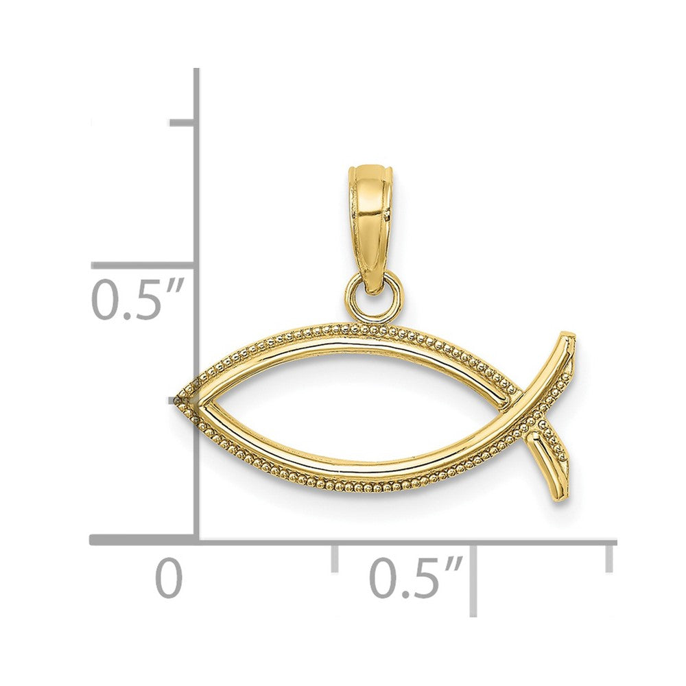 10K Gelbgold 10K Ichthus Charm