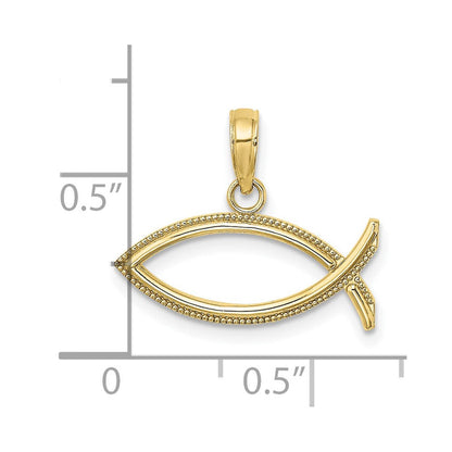 10K Gelbgold 10K Ichthus Charm
